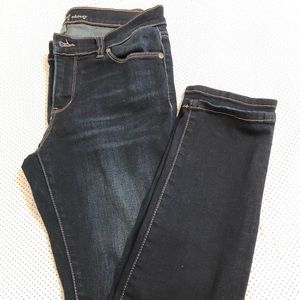 New York & Company dark wash soho skinny jeans